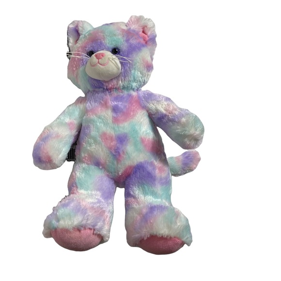 Build A Bear Stuffed Pastel Swirl Kitty Cat - Picture 4 of 10